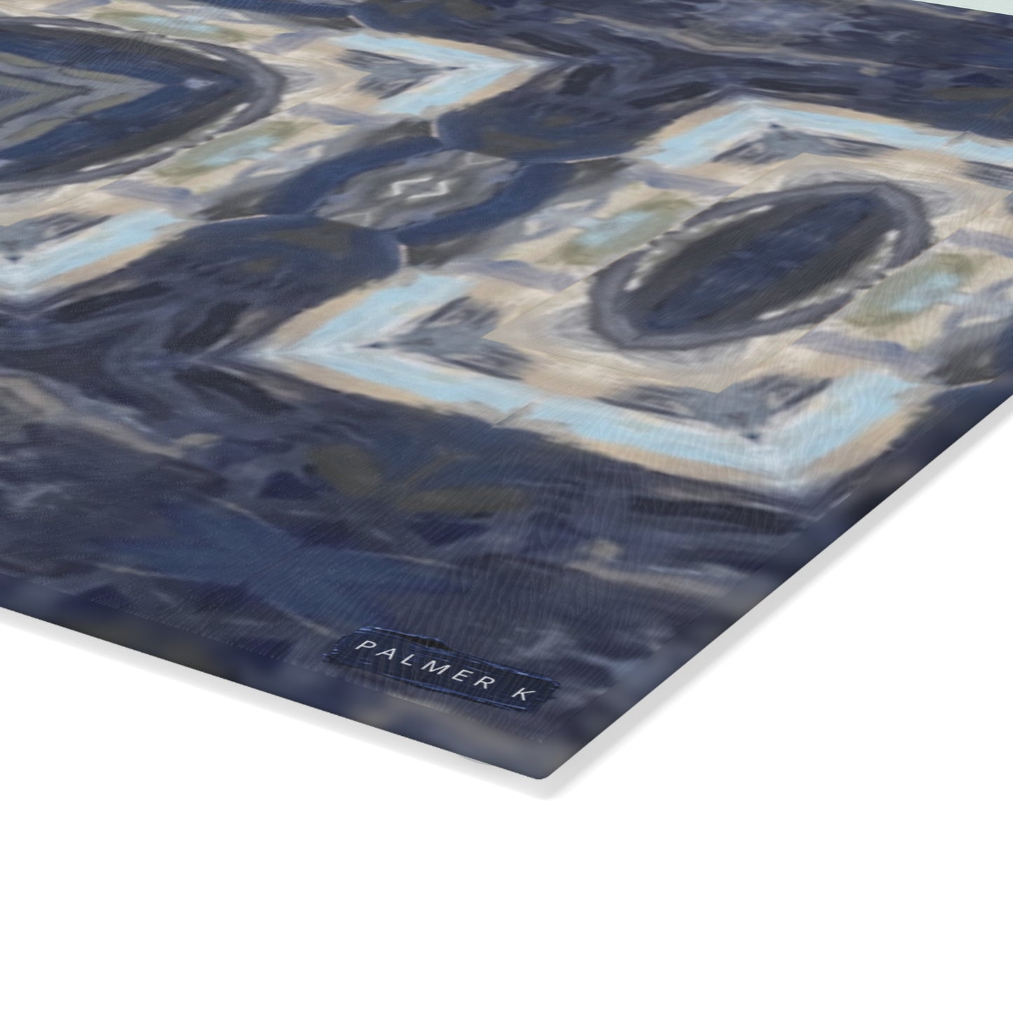Textured Glass Cutting Board - Stride Geometry (TRAIL/P12A)
