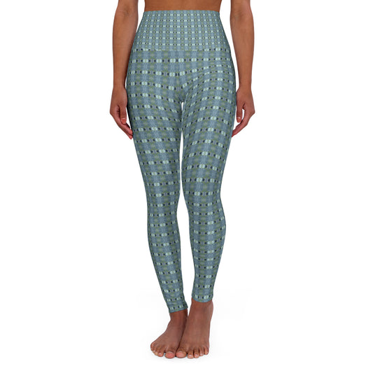High Waisted Yoga Leggings - Lavender Melody (ABJ/P10)