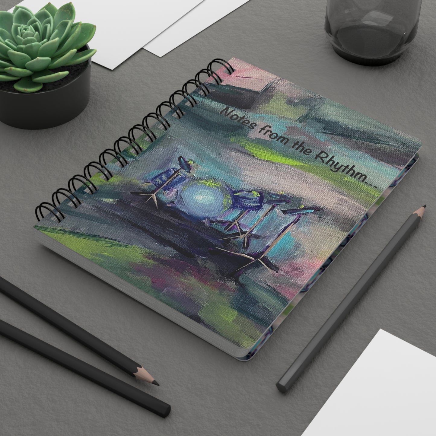 Spiral Bound Notebook: Drums - Notes from the Rhythm