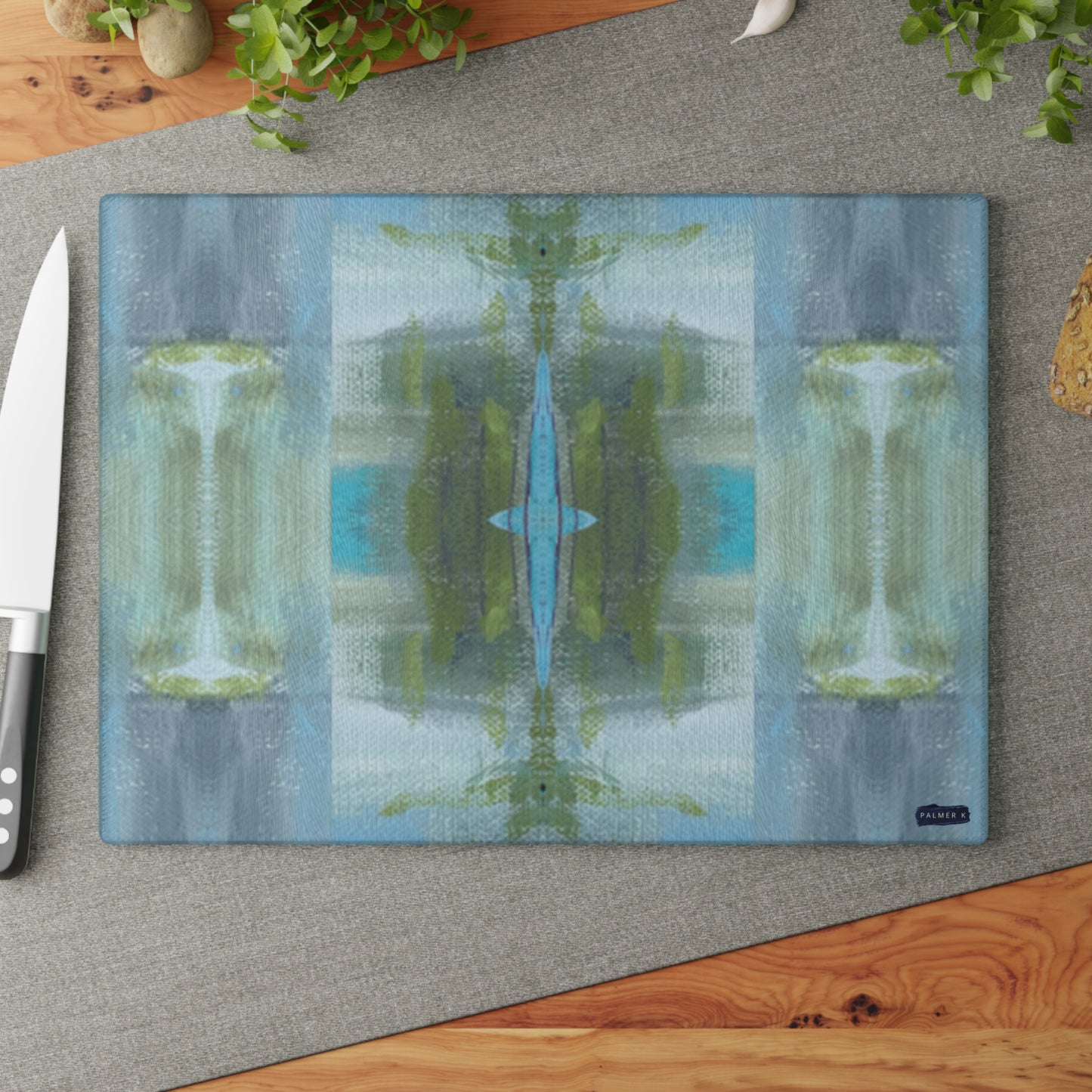 Glass Cutting Board - Pentatonic Plaid (ABJ/P14)