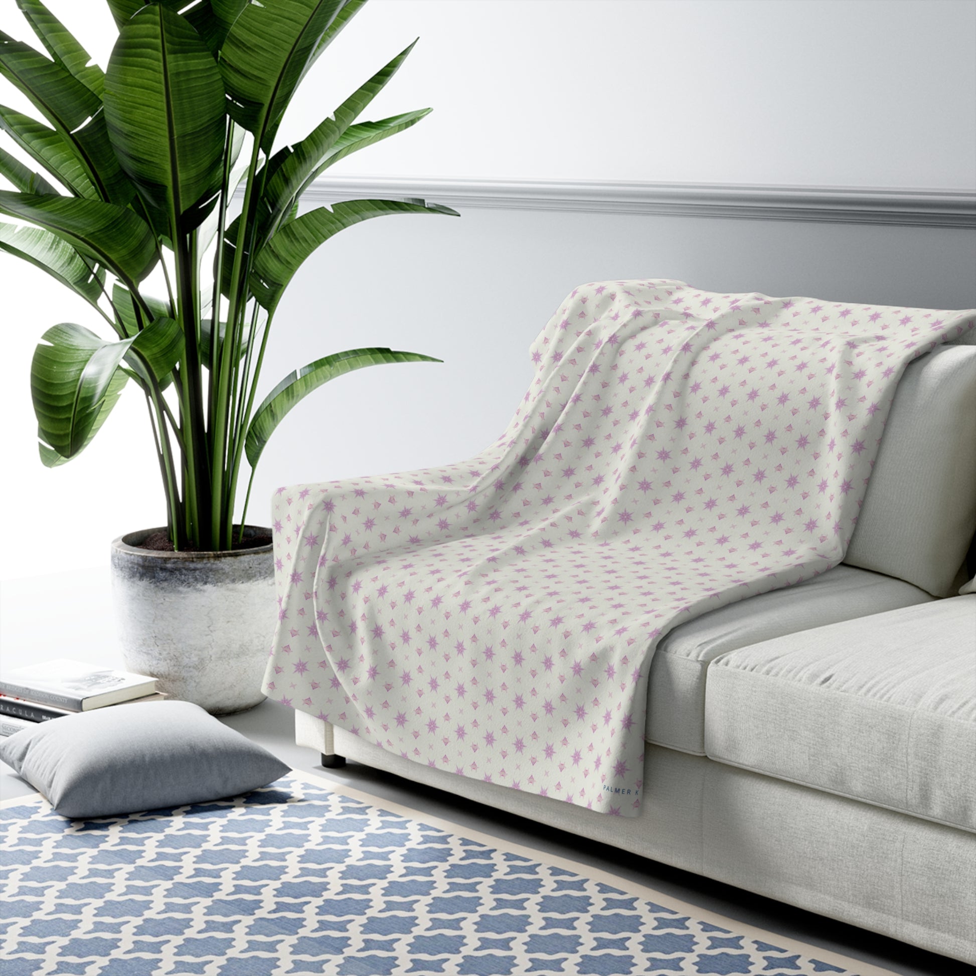 Unbelievably fluffy and warm - this high quality cozy fleece blanket is impossible to leave behind. The perfect size for snuggling on the couch, by the fireplace or at outdoor events.
.: Made with 100% polyester that's 1/8'' (3mm) thick for extra warmth and a feel that is supremely soft to the touch. 
.: All fleeces come with a one-sided print and a velvety, plush backside for extra coziness. 
.: Available in 2 sizes - 50 x 60 throw size and 60 x 80 twin bed size