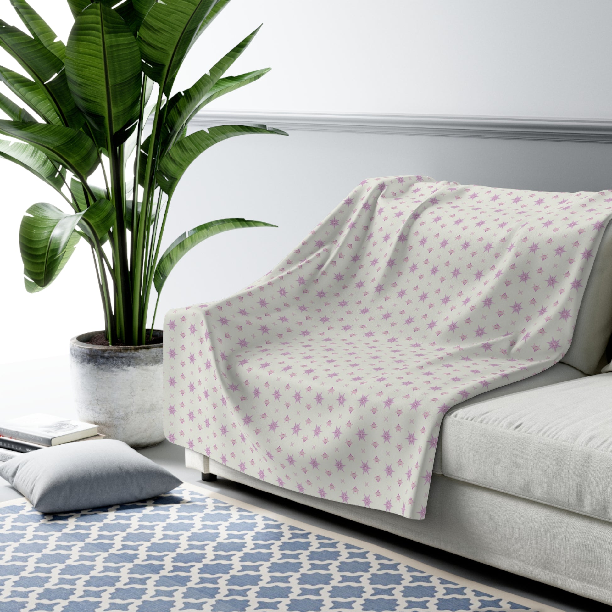 Unbelievably fluffy and warm - this high quality cozy fleece blanket is impossible to leave behind. The perfect size for snuggling on the couch, by the fireplace or at outdoor events.
.: Made with 100% polyester that's 1/8'' (3mm) thick for extra warmth and a feel that is supremely soft to the touch. 
.: All fleeces come with a one-sided print and a velvety, plush backside for extra coziness. 
.: Available in 2 sizes - 50 x 60 throw size and 60 x 80 twin bed size