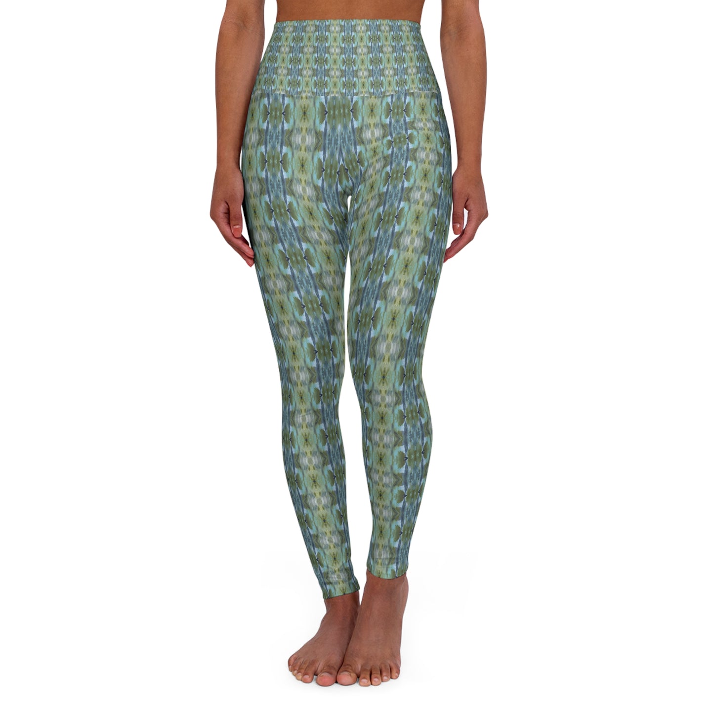 High Waisted Yoga Leggings - Harmonic Groove (TO/P7)