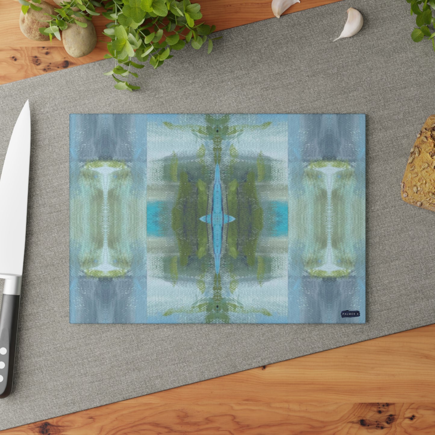 Glass Cutting Board - Pentatonic Plaid (ABJ/P14)