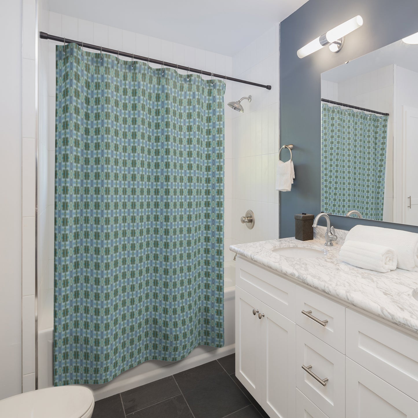 Shower Curtain - Pentatonic Plaid (ABJ/P14)