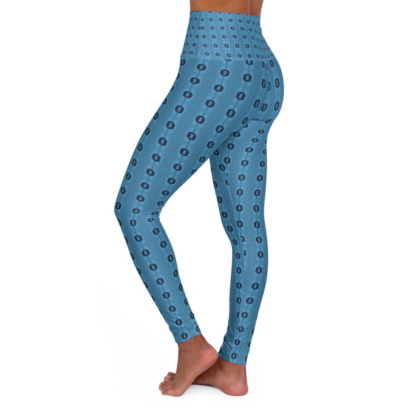 High Waisted Yoga Leggings - Whole Notes (BBB/P15)
