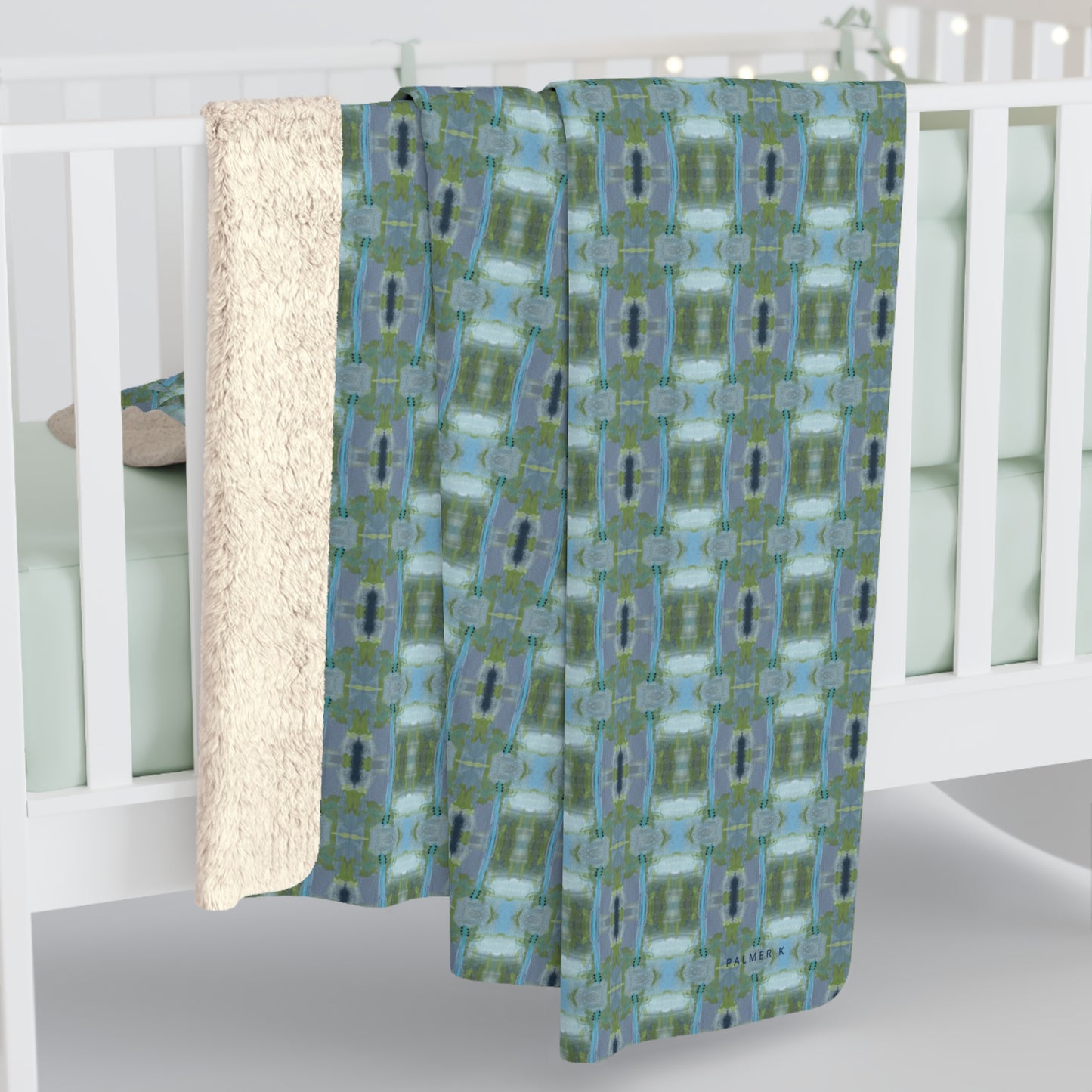 Unbelievably fluffy and warm - our high quality cozy fleece blanket in blue and green geometric pattern is impossible to leave behind. The perfect size for snuggling on the couch, by the fireplace or at outdoor events.
.: Made with 100% polyester that's 1/8'' (3mm) thick for extra warmth and a feel that is supremely soft to the touch.
.: All fleeces come with a one-sided print and a velvety, plush backside for extra coziness.
.: Available in 2 sizes - 50 x 60 throw size and 60 x 80 twin bed size