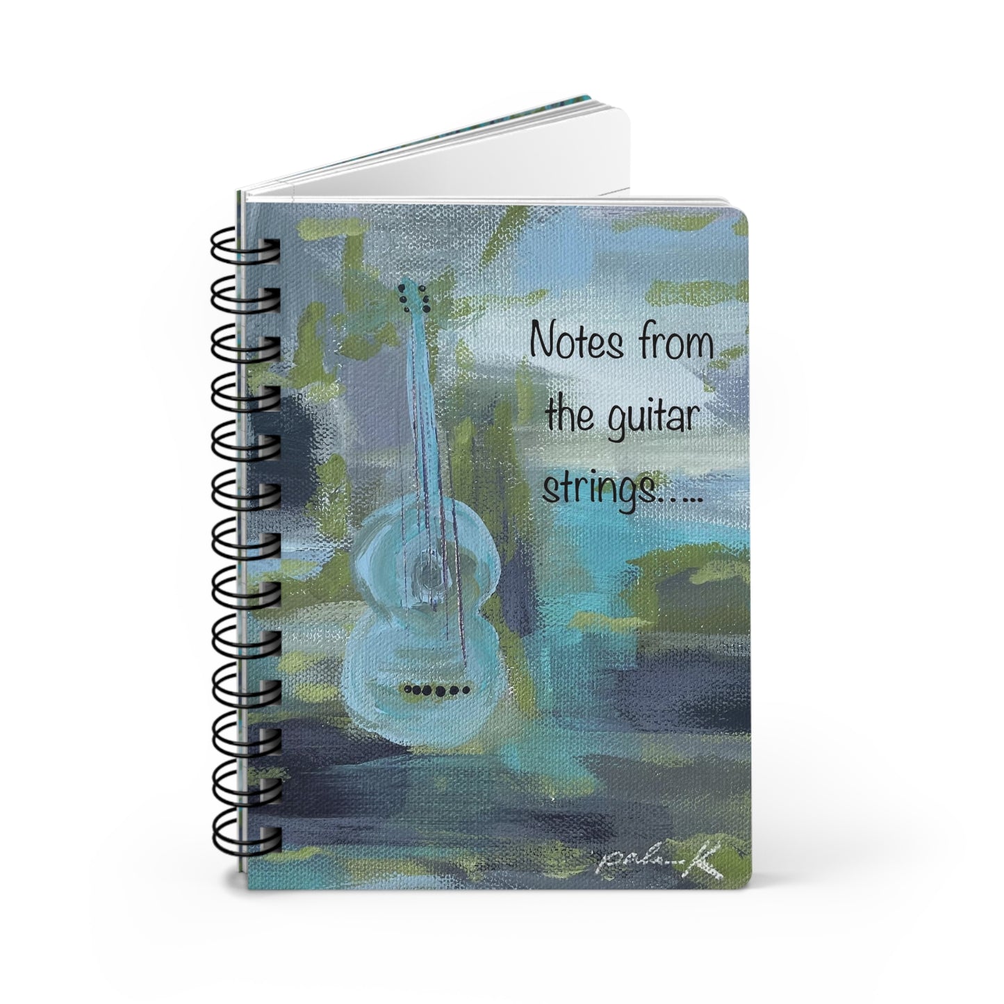 Spiral Bound Notebook: Notes from the Guitar Strings - Acoustic Guitar