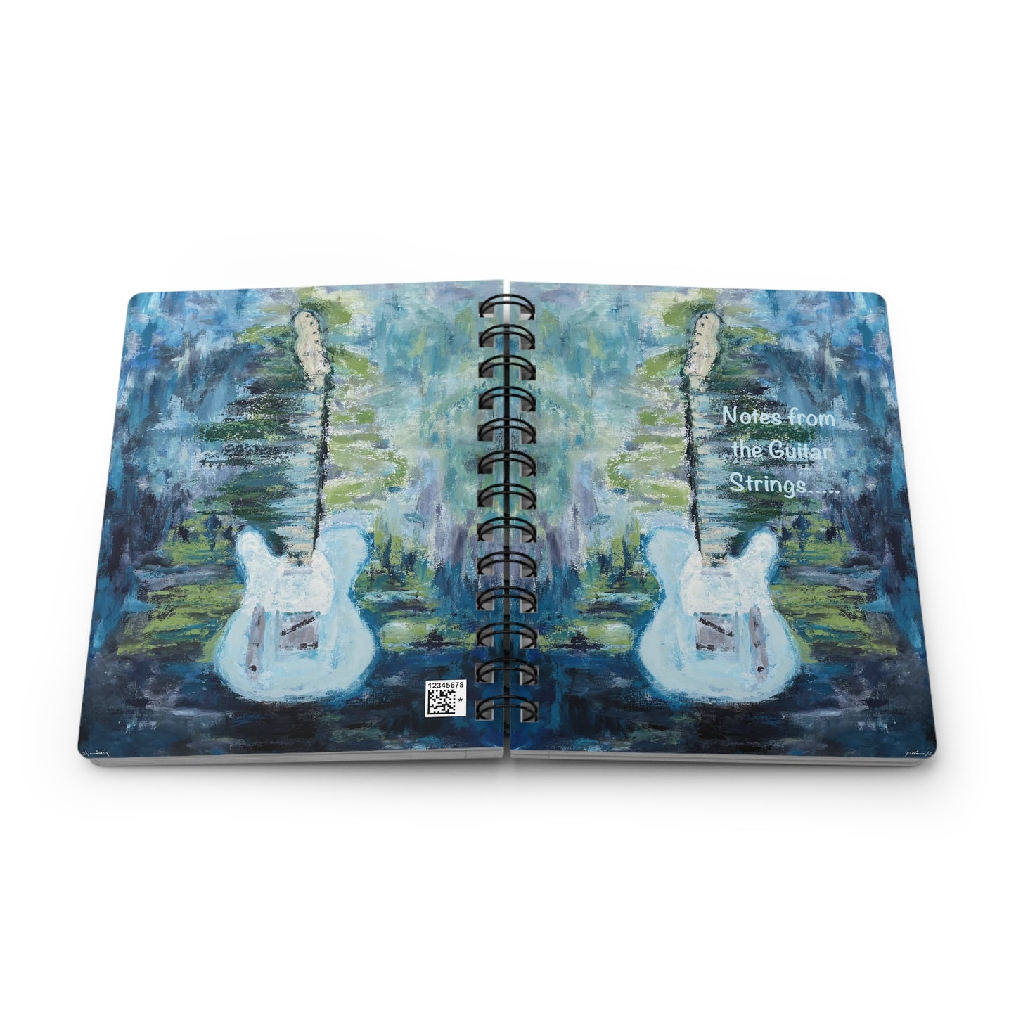 Spiral Bound Notebook: Notes from the Guitar Strings - Telecaster Guitar