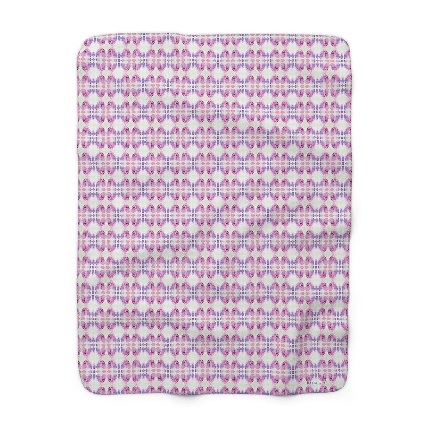 Sherpa Throw Blanket - Pink Hearts (EH/P1A)