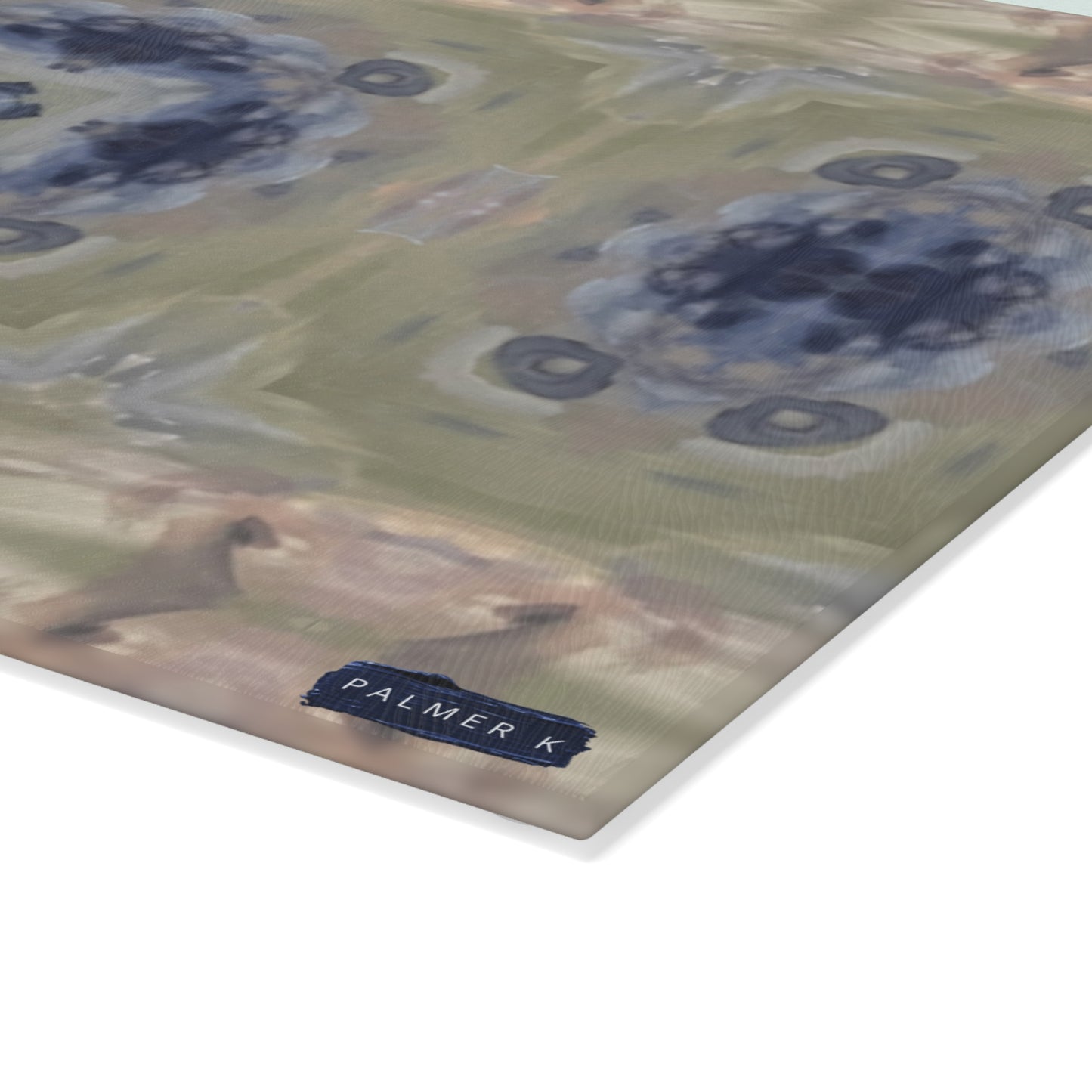 Textured Glass Cutting Board - Meadow Bloom (TRAIL/P17)