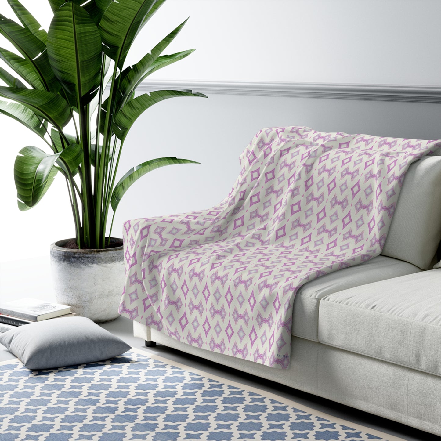 Sherpa Throw Blanket - Double Diamond (OH/P2)