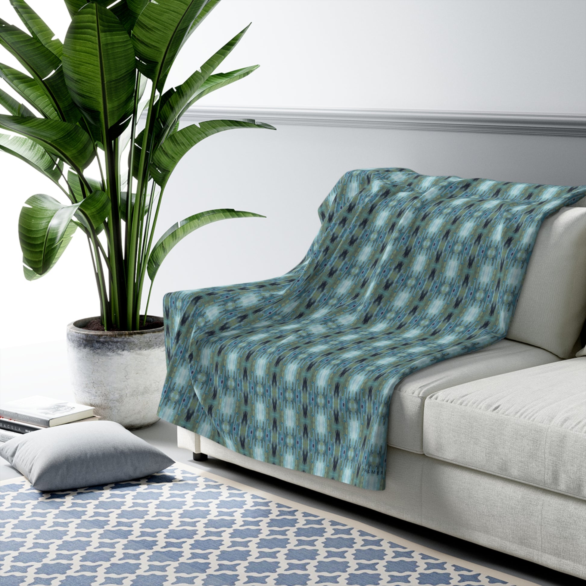 Unbelievably fluffy and warm - this high quality cozy fleece blanket is impossible to leave behind. The perfect size for snuggling on the couch, by the fireplace or at outdoor events.
.: Made with 100% polyester that's 1/8'' (3mm) thick for extra warmth and a feel that is supremely soft to the touch. 
.: All fleeces come with a one-sided print and a velvety, plush backside for extra coziness. 
.: Available in 2 sizes - 50 x 60 throw size and 60 x 80 twin bed size