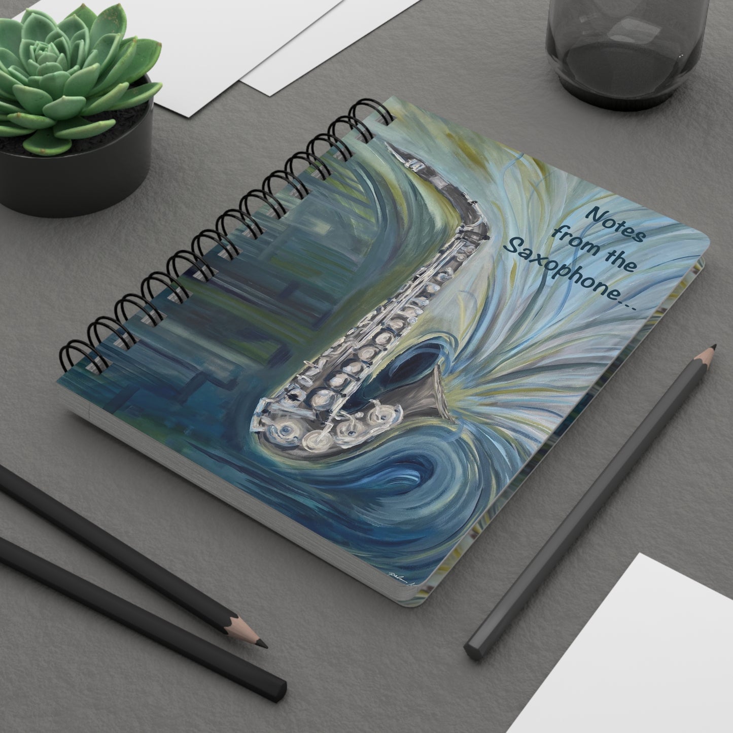 Spiral Bound Notebook: Notes from the Saxophone
