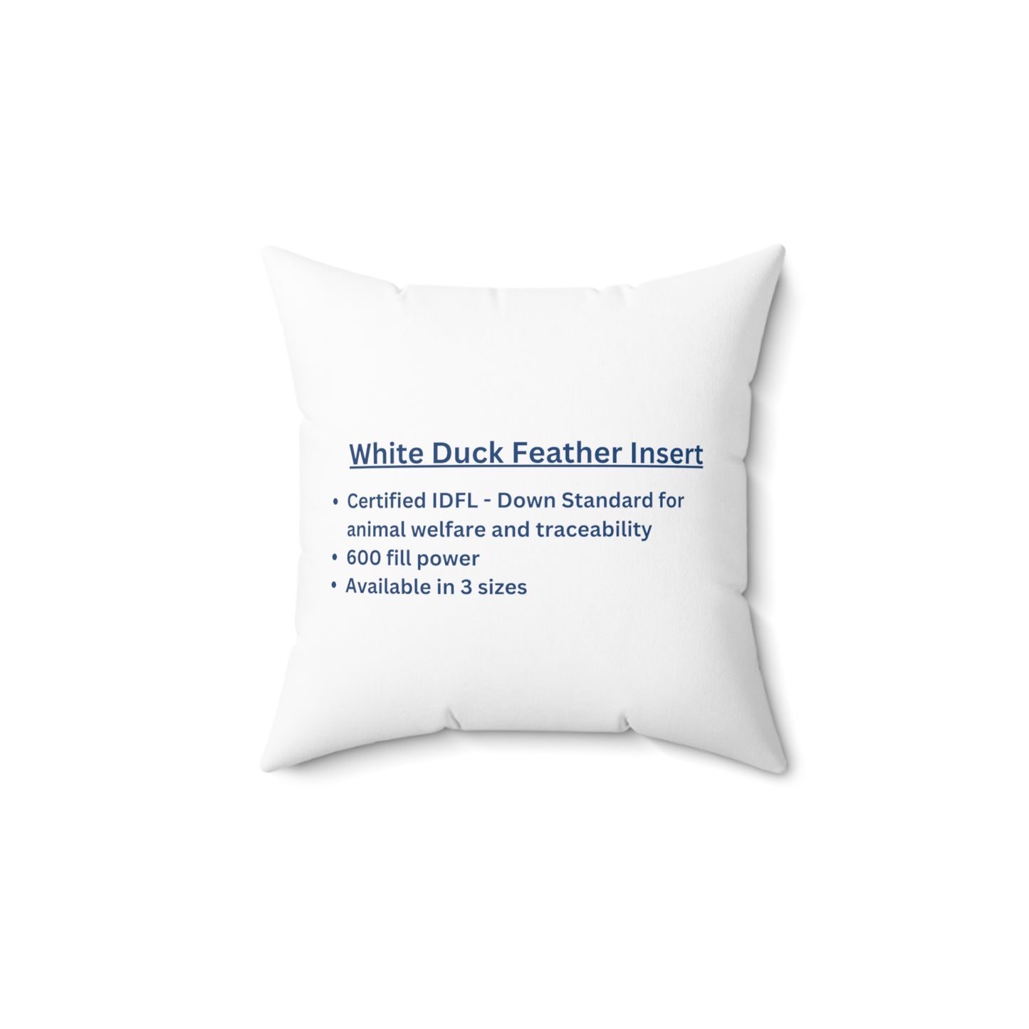 Feather Pillow Insert - available in 3 sizes