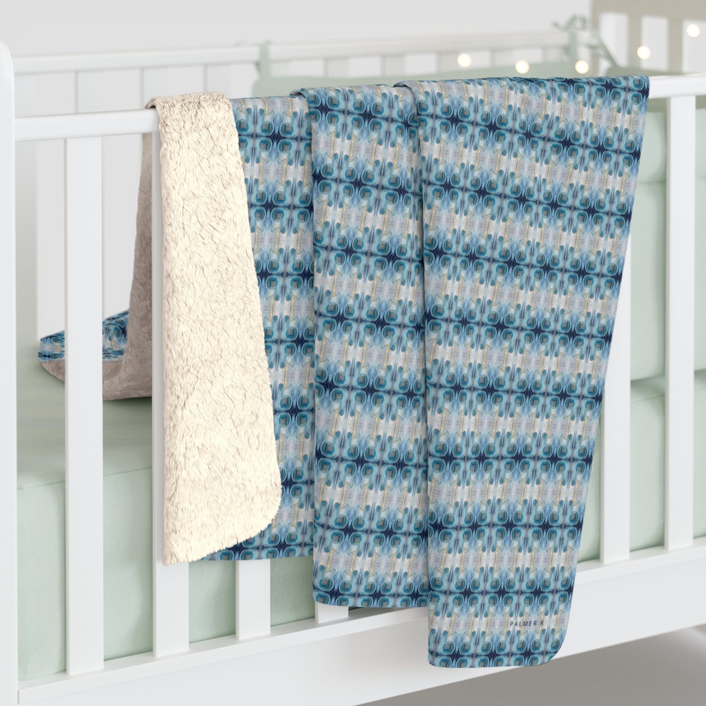 Sherpa Throw Blanket - Blue telecaster guitars (SF2-MBS/P1)