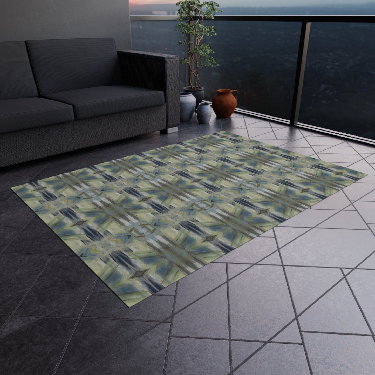 Indoor / Outdoor Rug - Plaid Reprise (BMW/P7)