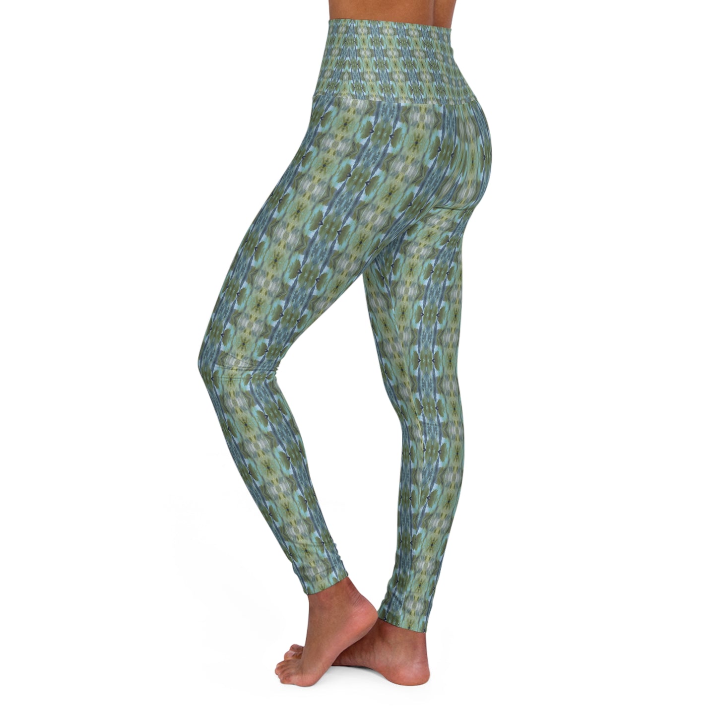 High Waisted Yoga Leggings - Harmonic Groove (TO/P7)