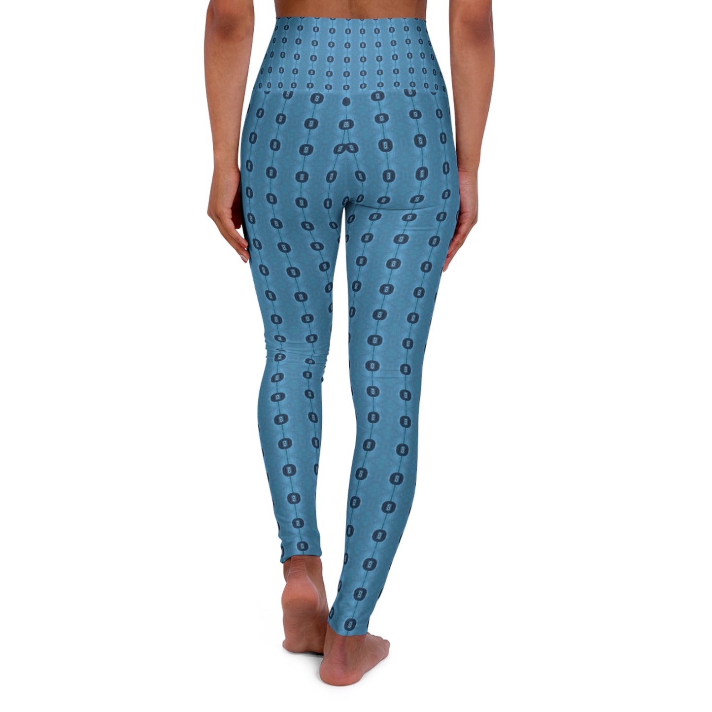 High Waisted Yoga Leggings - Whole Notes (BBB/P15)