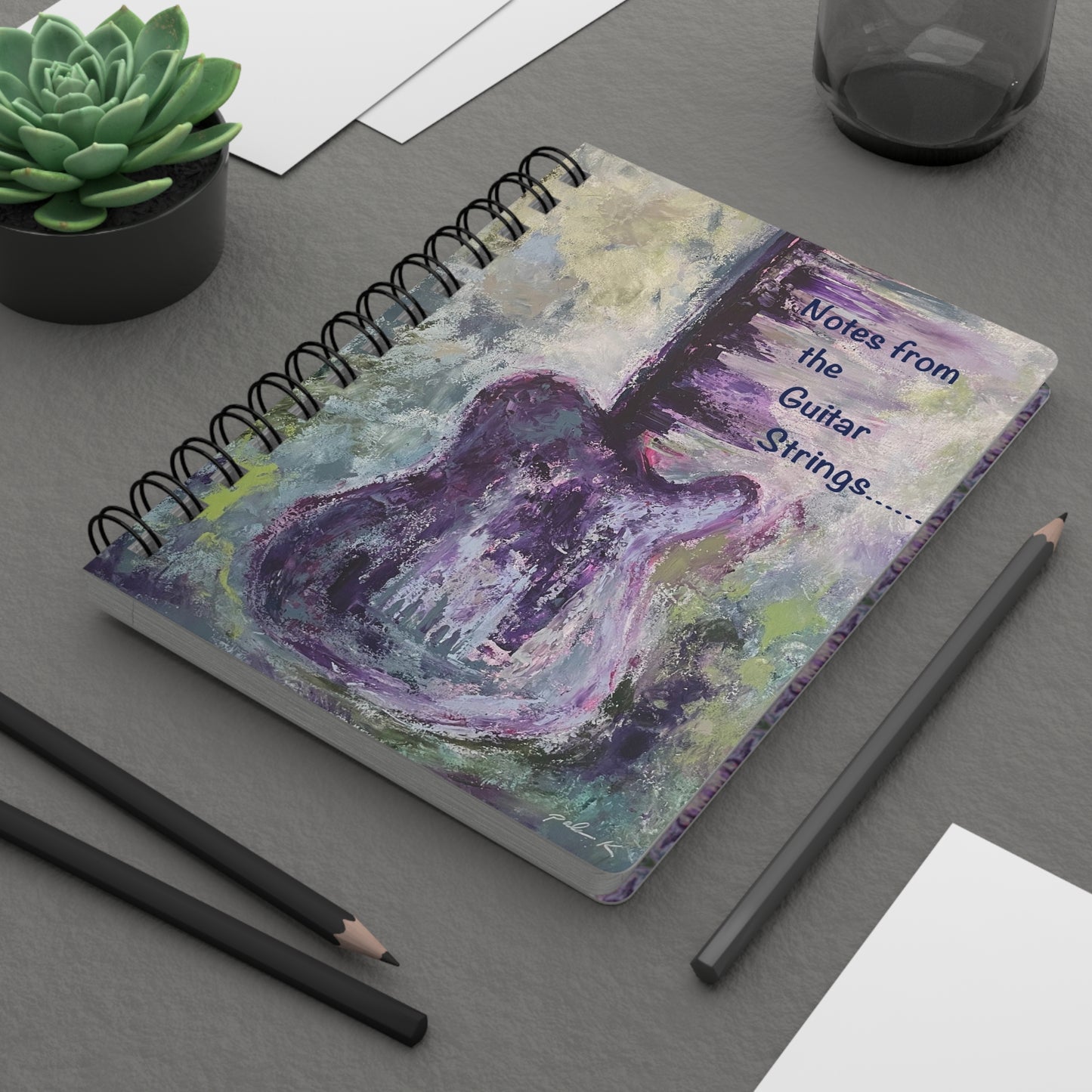 Spiral Bound Notebook: Notes from the Guitar Strings - Telecaster Guitar