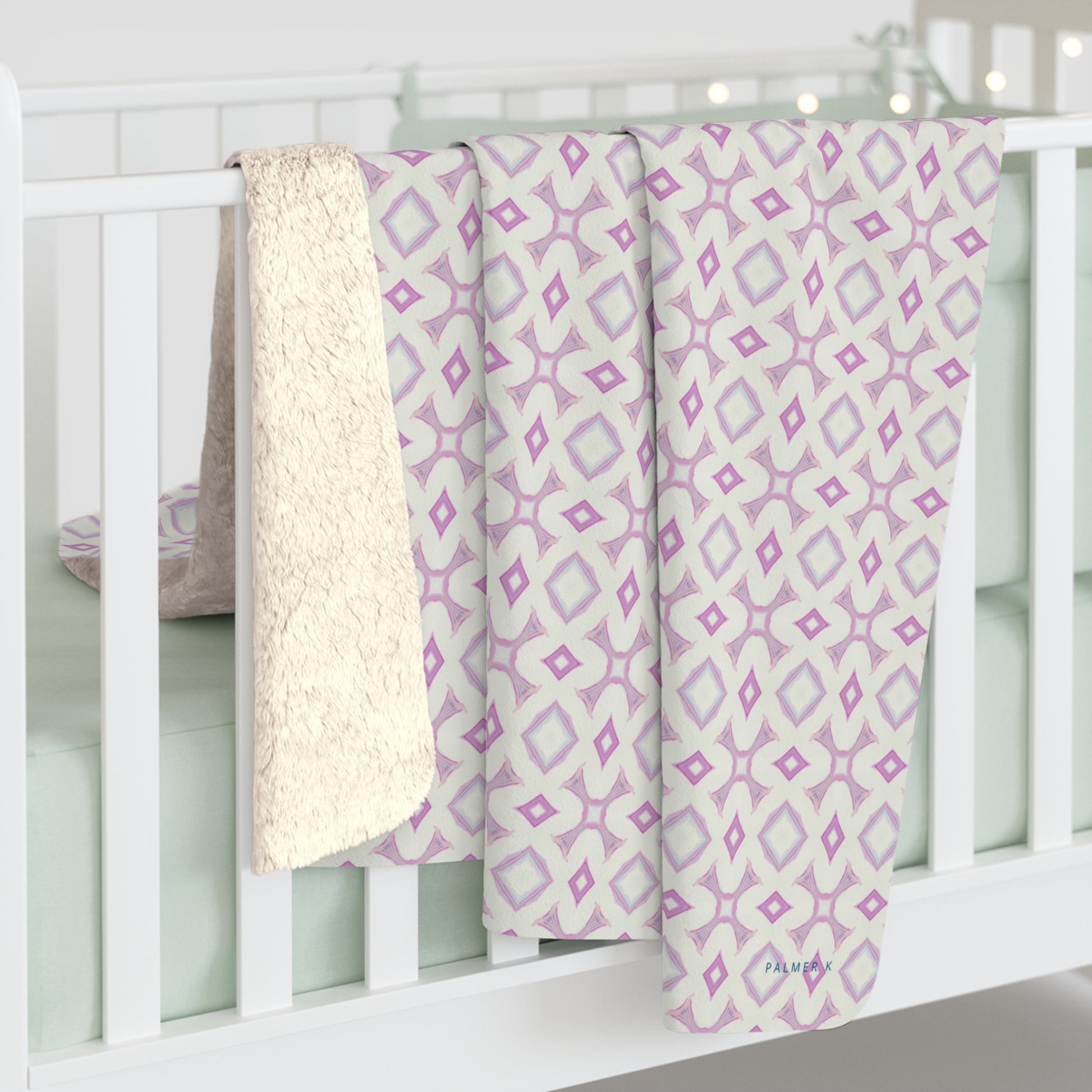 Unbelievably fluffy and warm - our high quality cozy fleece blanket in pink and white is impossible to leave behind. The perfect size for snuggling on the couch, by the fireplace or at outdoor events.
.: Made with 100% polyester that's 1/8'' (3mm) thick for extra warmth and a feel that is supremely soft to the touch. 
.: All fleeces come with a one-sided print and a velvety, plush backside for extra coziness. 
.: Available in 2 sizes - 50 x 60 throw size and 60 x 80 twin bed size