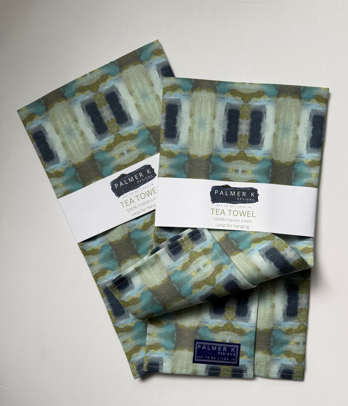 Dragon Fly Wings Heirloom French Linen Tea Towel - (ABJ/P9)