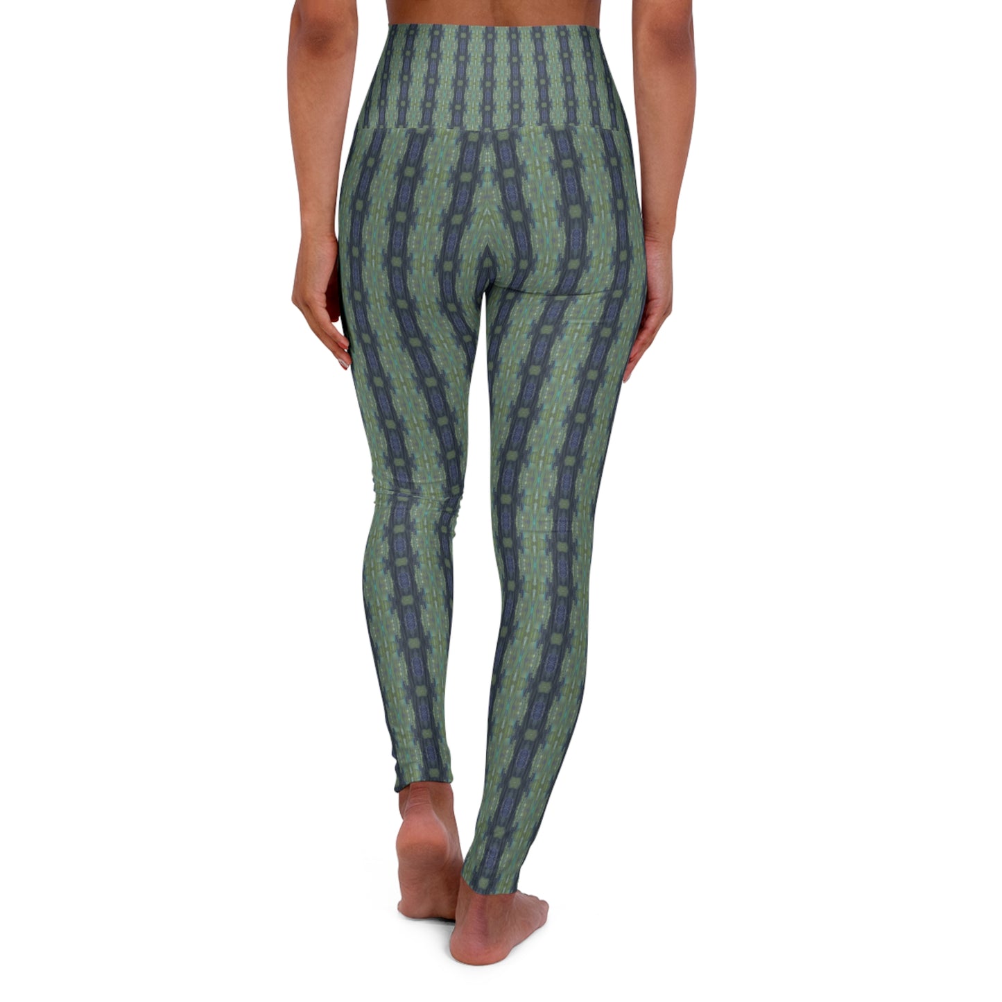 High Waisted Yoga Leggings - Hooks on the Bridge (AFM/P6)