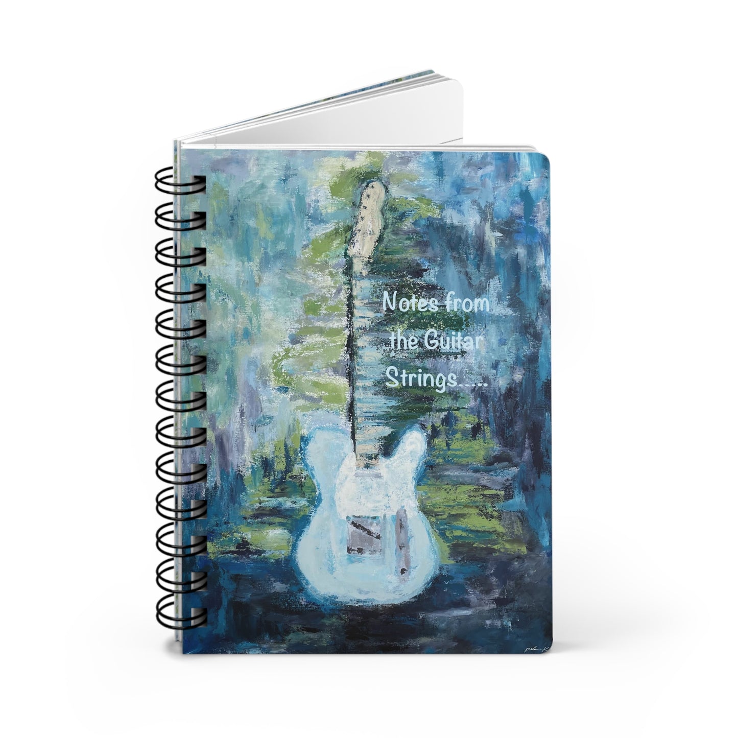 Spiral Bound Notebook: Notes from the Guitar Strings - Telecaster Guitar