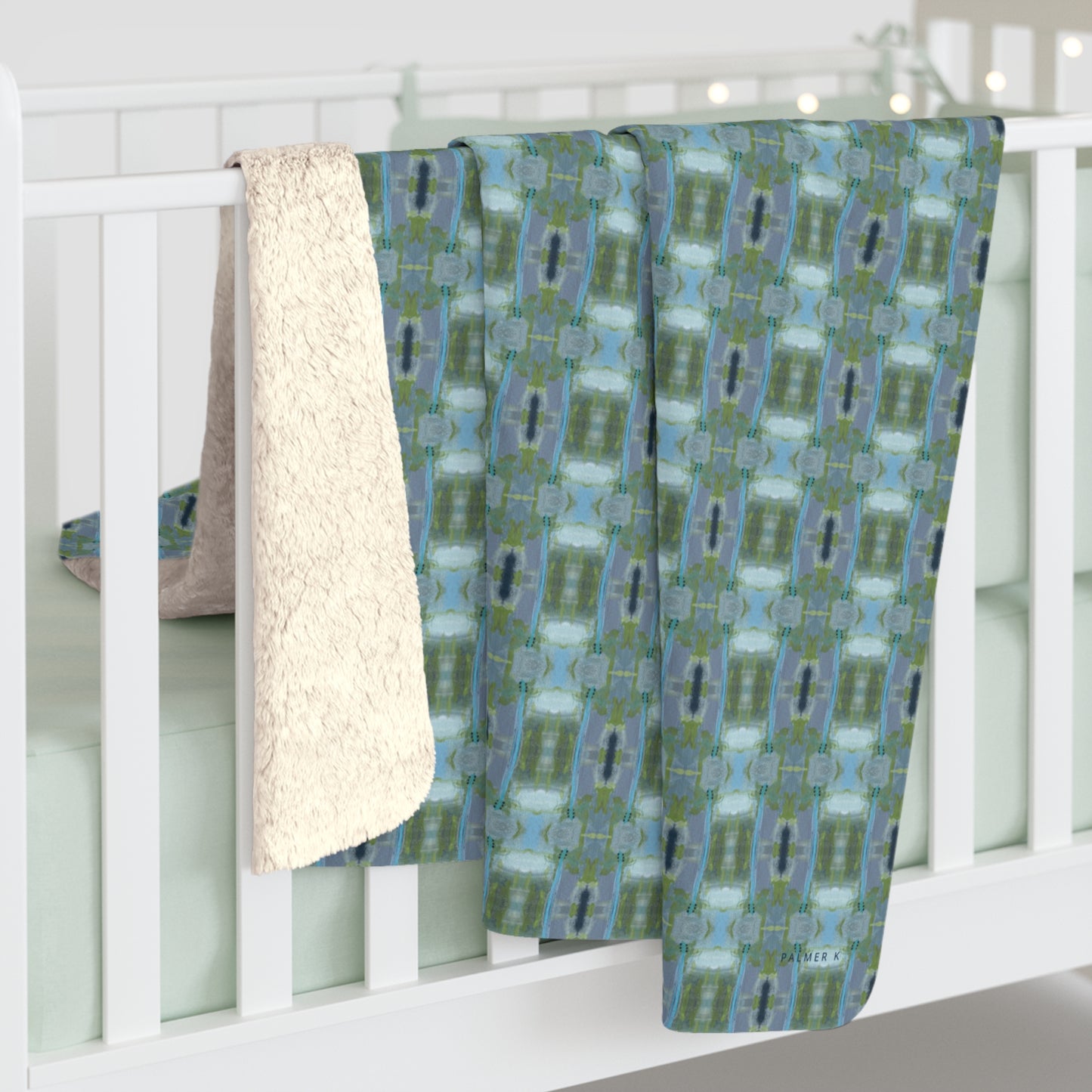Unbelievably fluffy and warm - our high quality cozy fleece blanket in blue and green geometric pattern is impossible to leave behind. The perfect size for snuggling on the couch, by the fireplace or at outdoor events.
.: Made with 100% polyester that's 1/8'' (3mm) thick for extra warmth and a feel that is supremely soft to the touch.
.: All fleeces come with a one-sided print and a velvety, plush backside for extra coziness.
.: Available in 2 sizes - 50 x 60 throw size and 60 x 80 twin bed size
