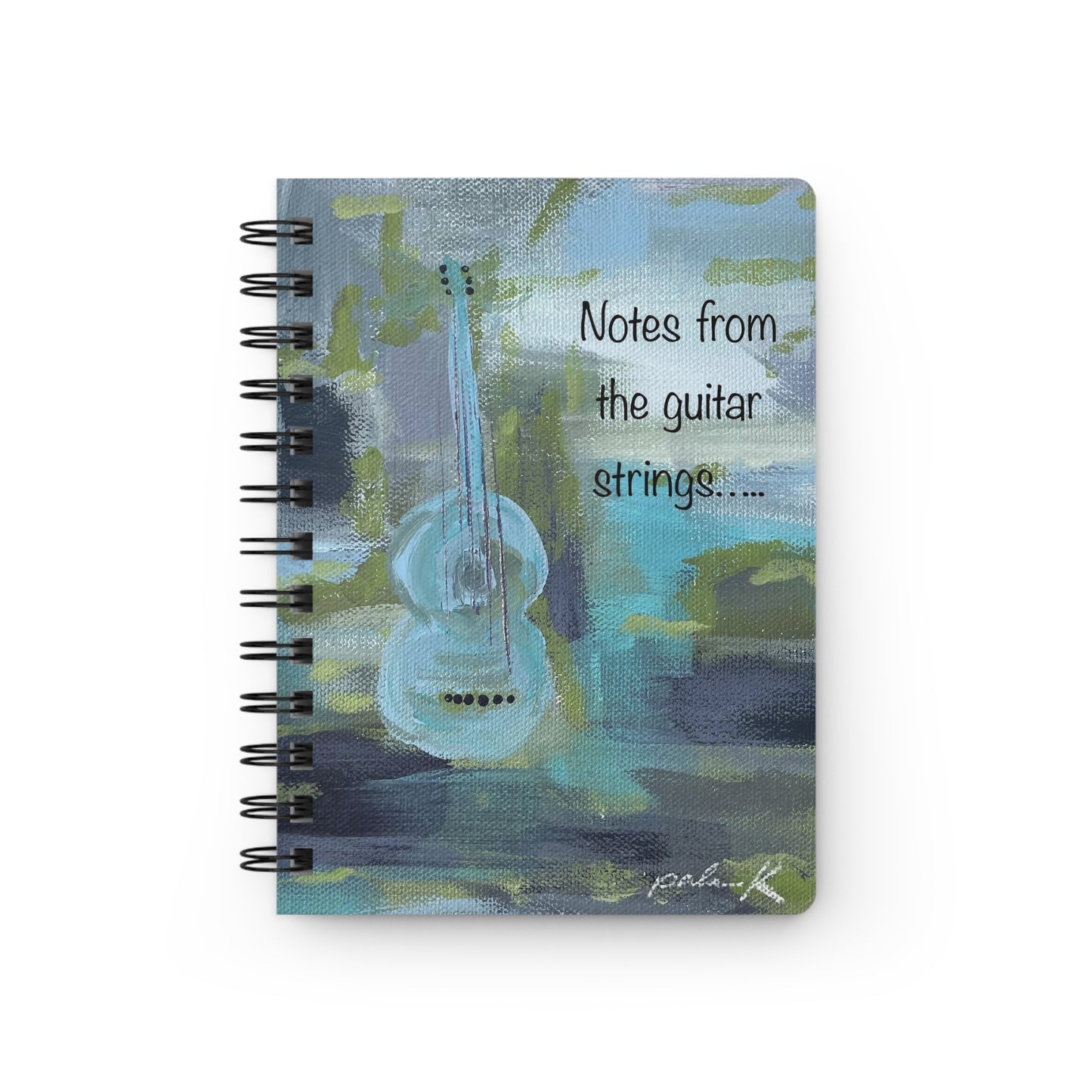 Spiral Bound Notebook: Notes from the Guitar Strings - Acoustic Guitar