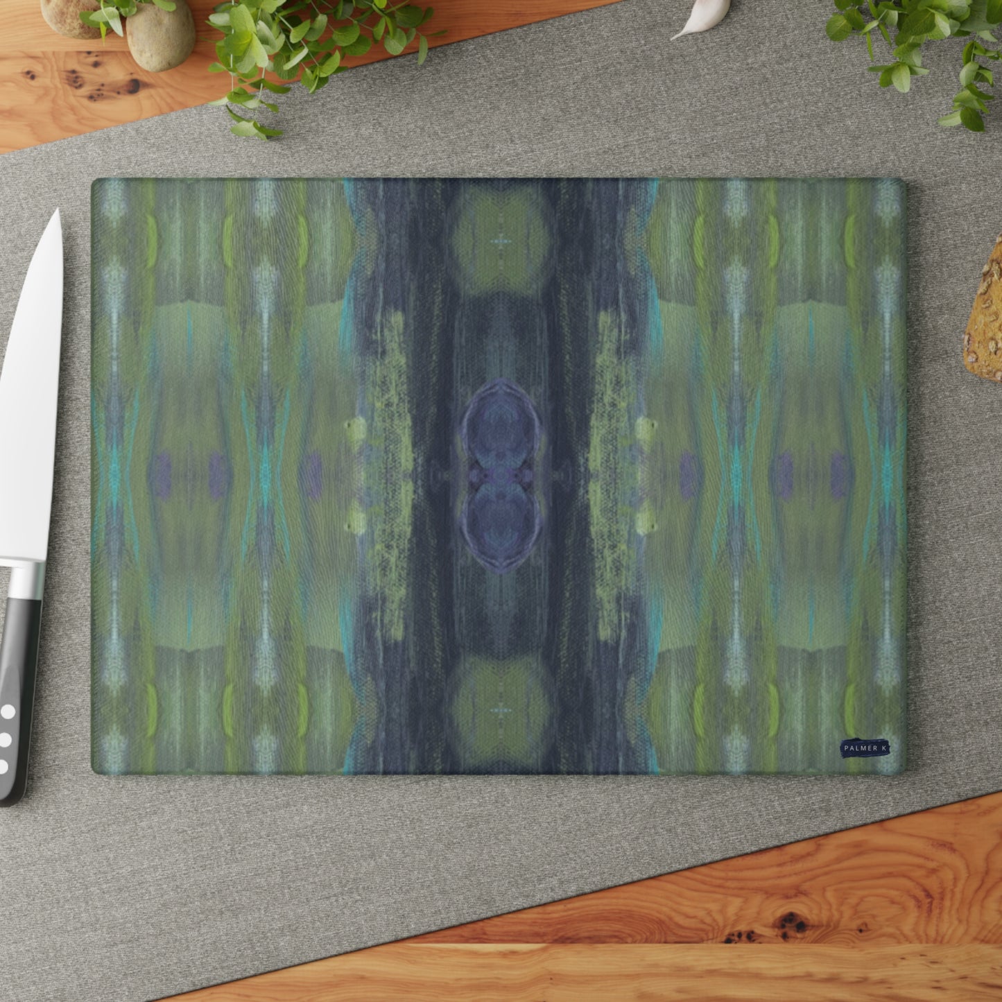 Glass Cutting Board - Hooks on the Bridge (AFM/P6A)