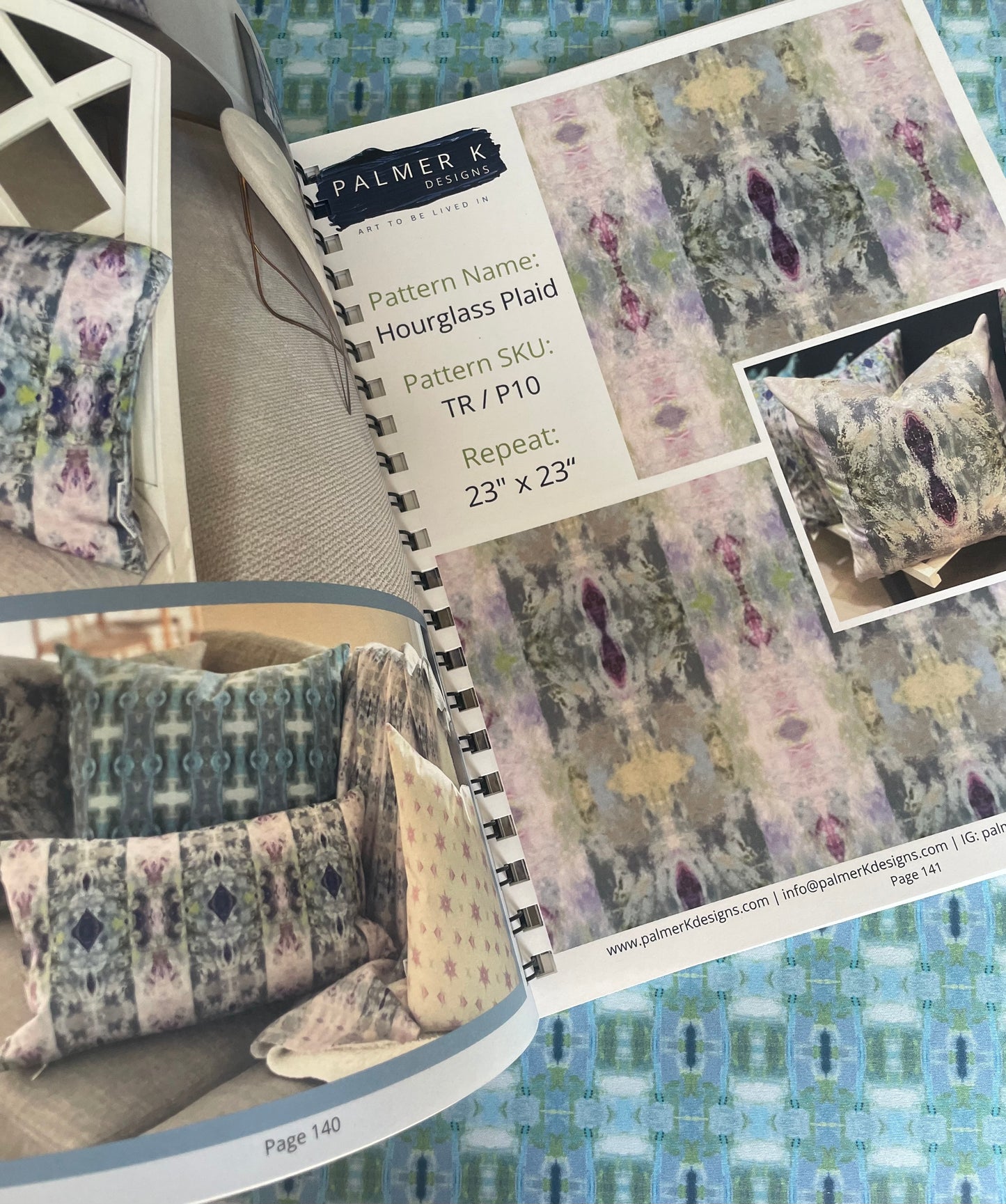 PALMER K Designs Fabric & Wallpaper Lookbook - 200+ Pattern Collection (Spiral Bound Hardcopy)