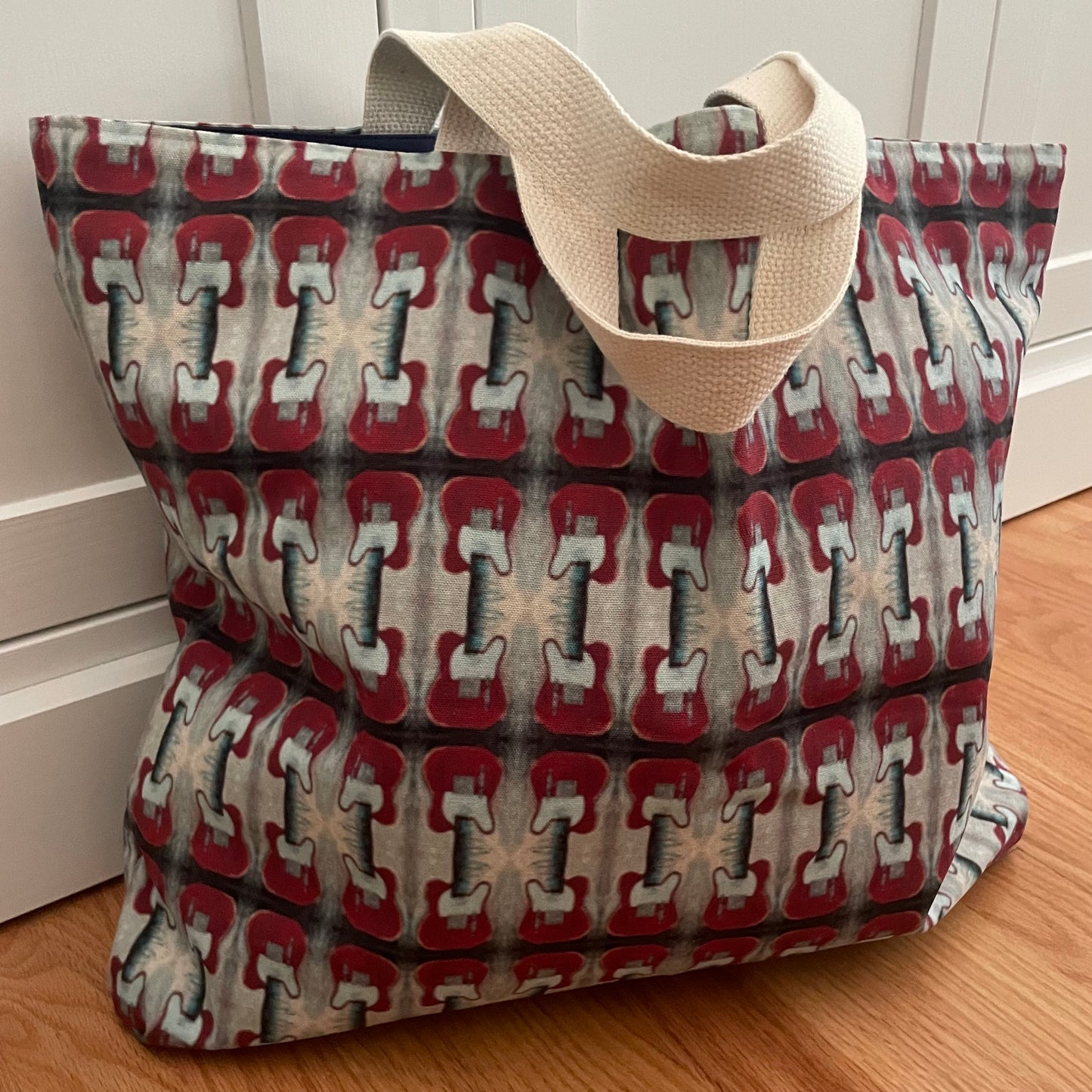 Market Tote - Red Telecaster Guitars (OMB/P1)