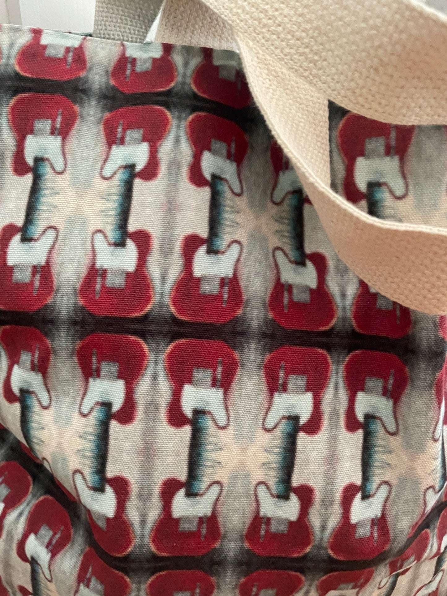 Market Tote - Red Telecaster Guitars (OMB/P1)