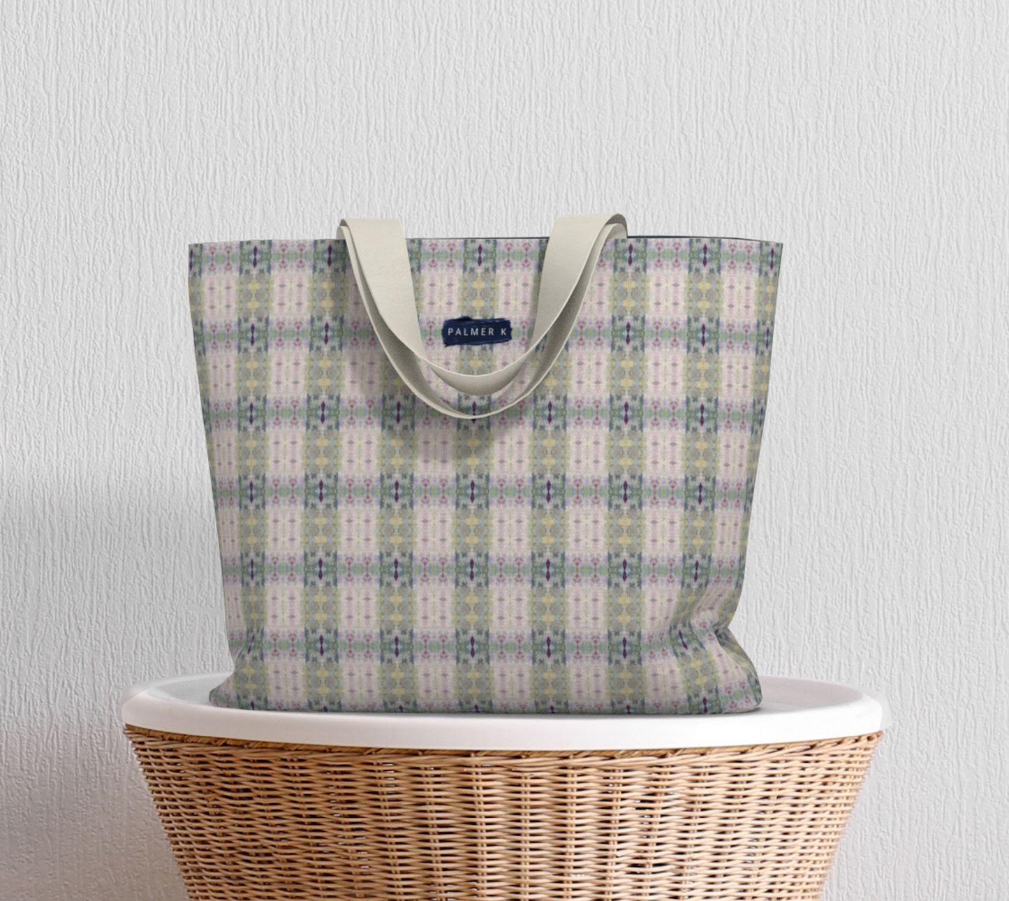 Market Tote - Hourglass Plaid (TR/P10A