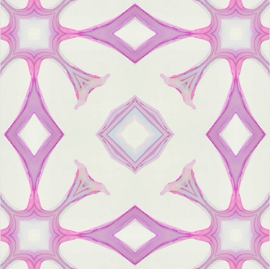 Fabric - Pink Lattice  (OH/P10)