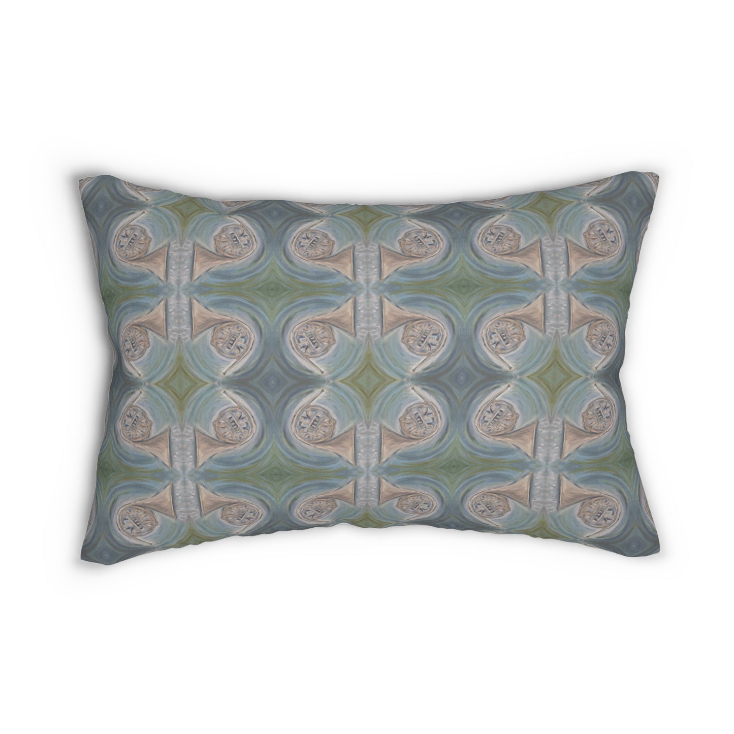 Velvet Lumbar Pillow - French Horns (FH/P1)