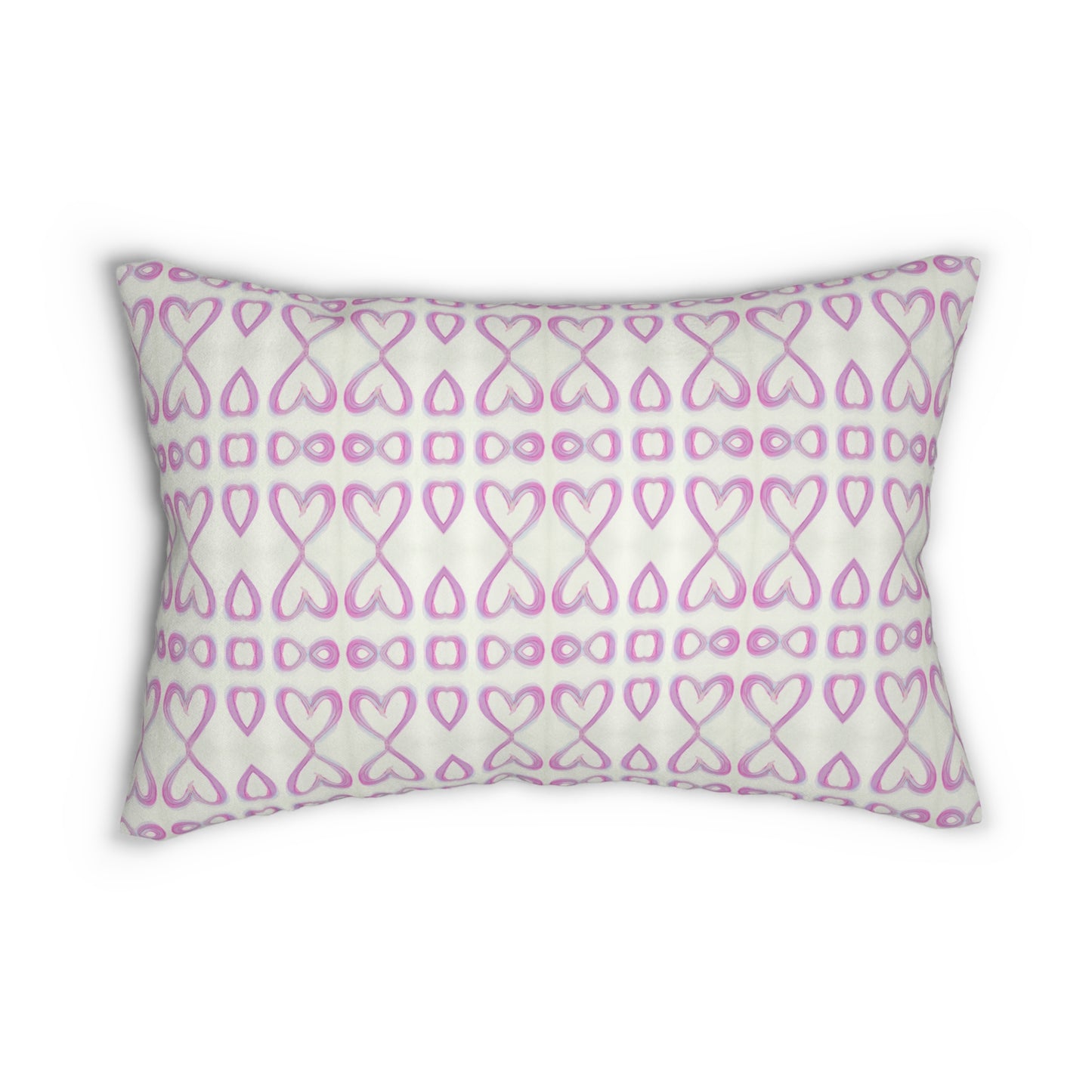 Velvet Lumbar Pillow - Open Pink Hearts (OH/P1A)