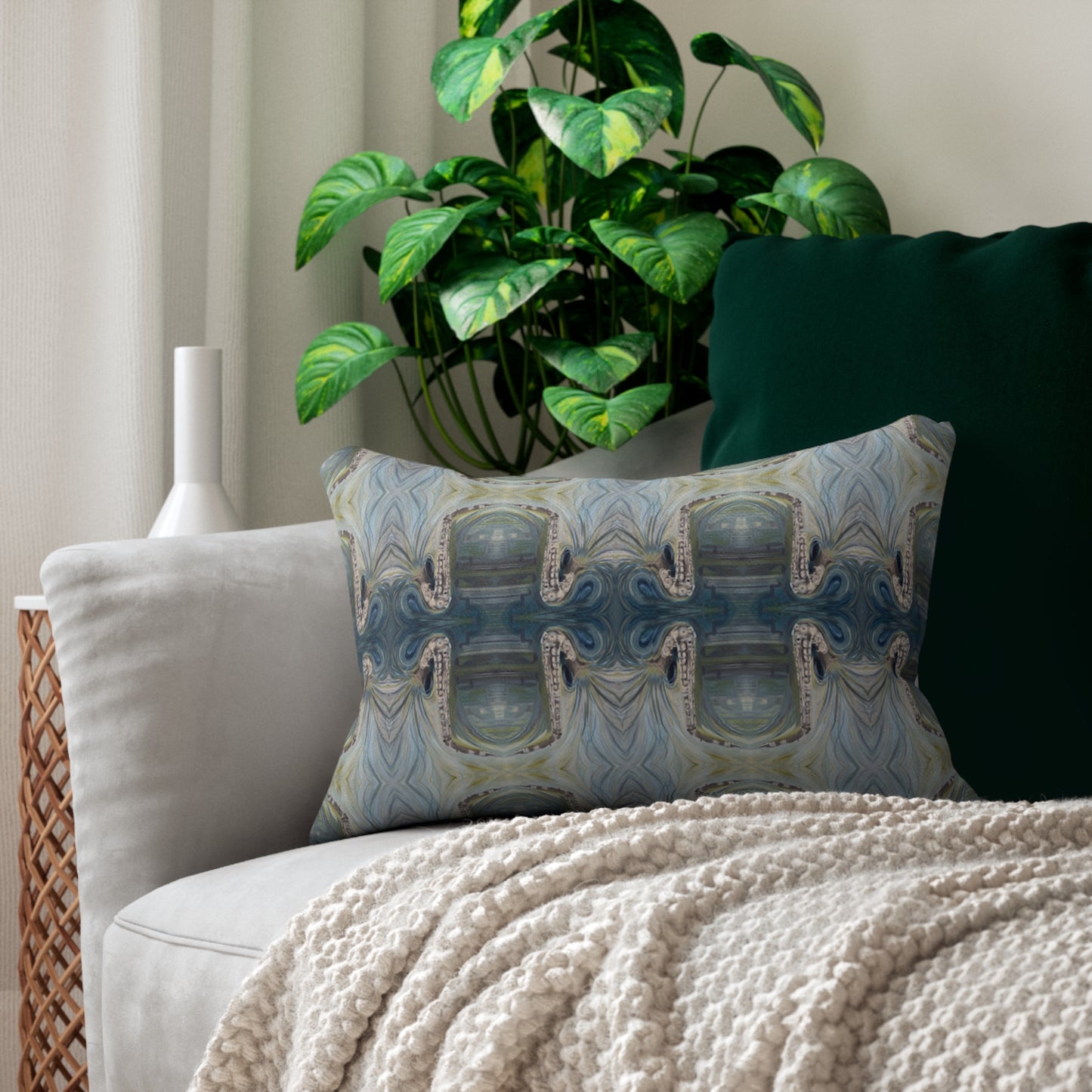 Velvet Lumbar Pillow - Saxophones (SAX/P1)