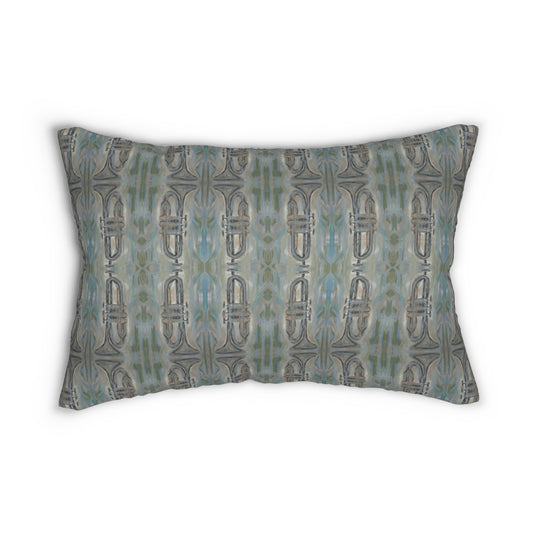 Velvet Lumbar Pillow - Trumpets (TRB/P1)