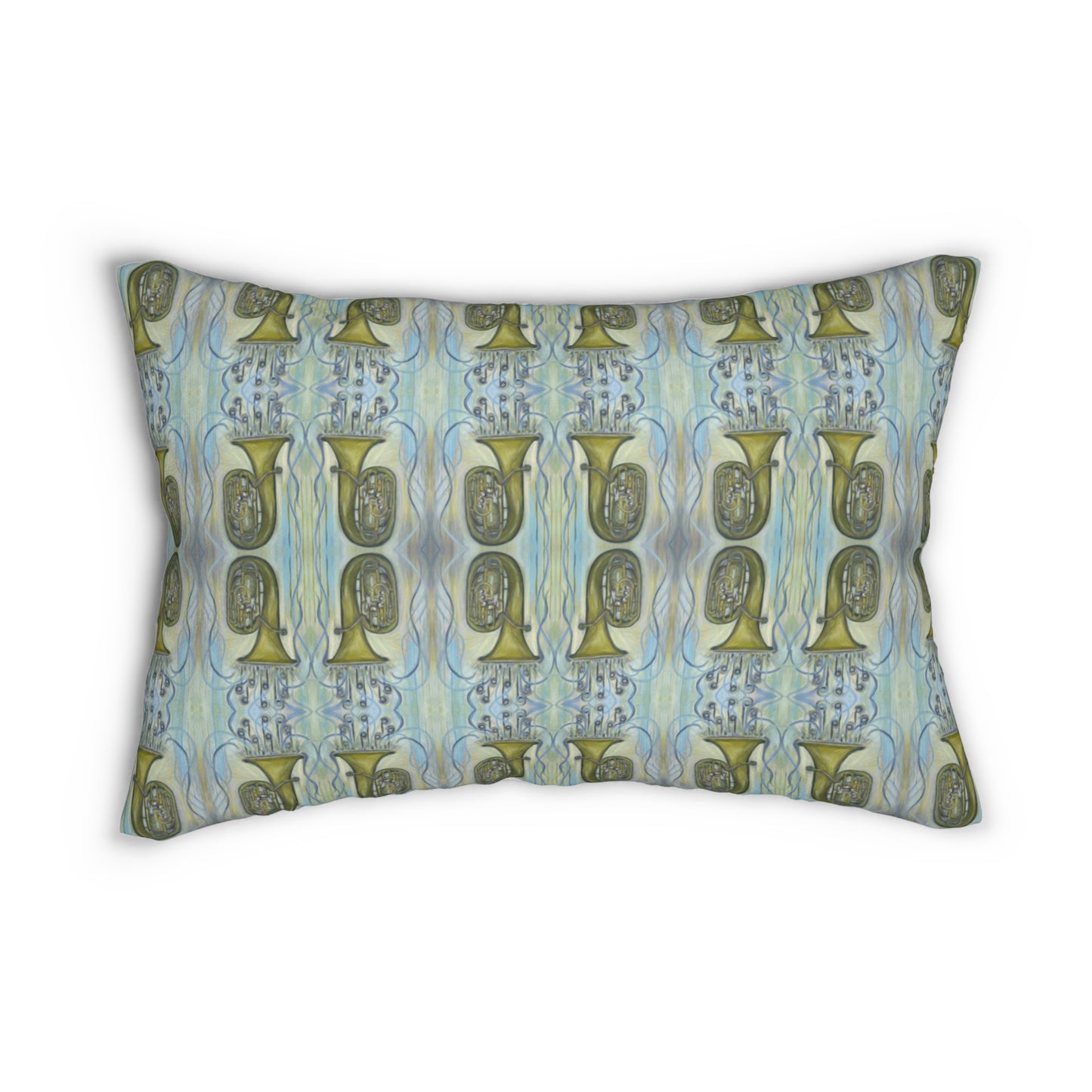 Velvet Lumbar Pillow - Tubas (TUBA/P1)
