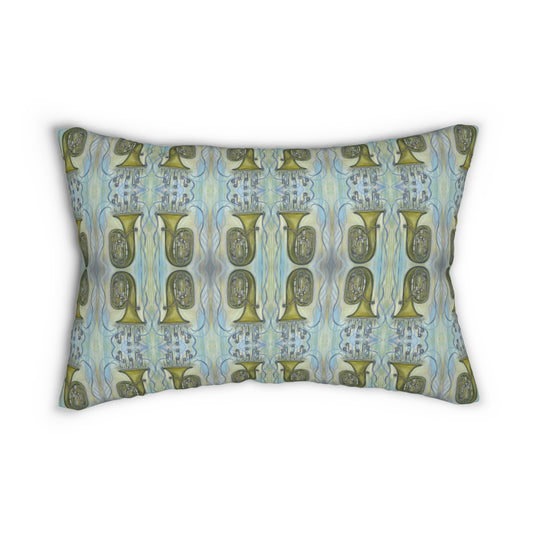 Velvet Lumbar Pillow - Tubas (TUBA/P1)