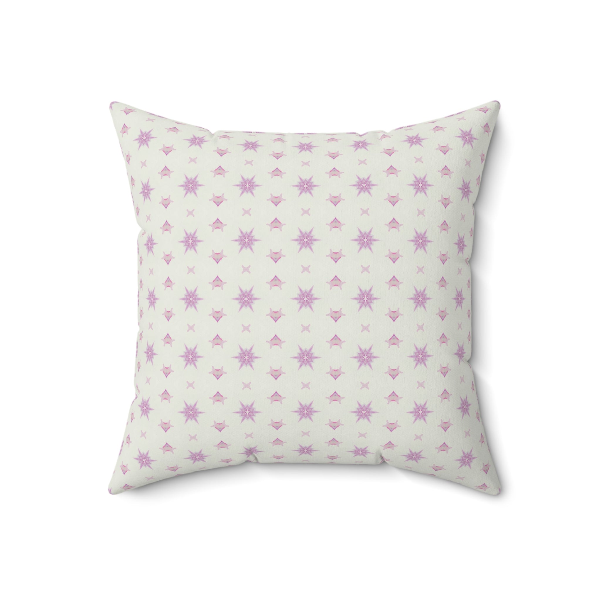 Square Pillow - Pink and White Geometric (OH/P14)