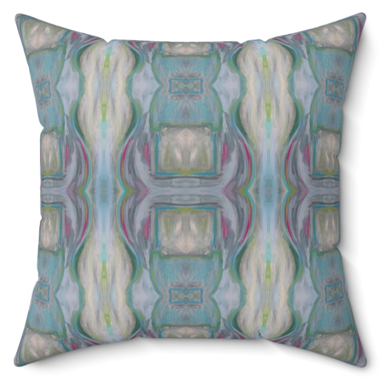 Square Pillow - Aqua Key (WB/P5)