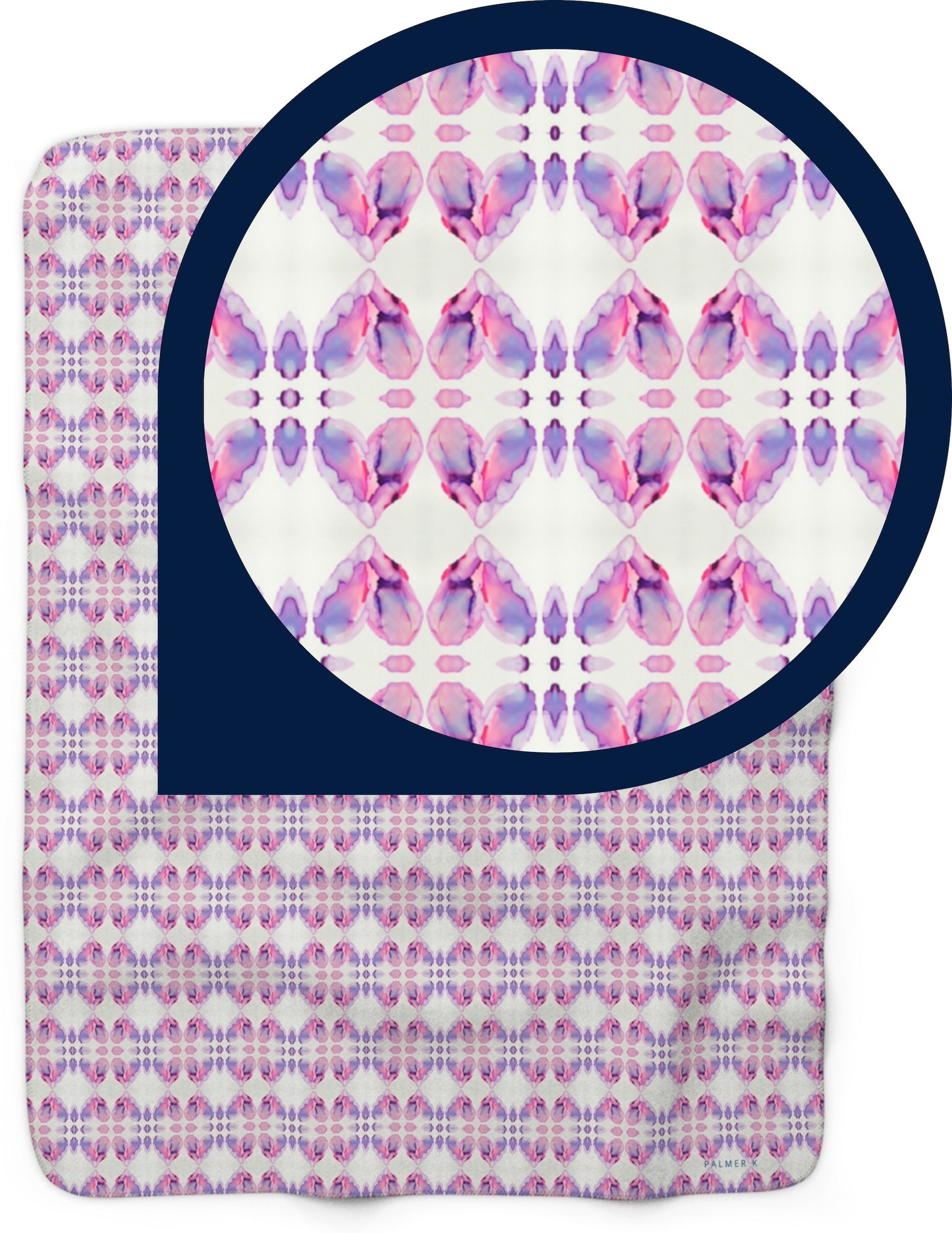 Sherpa Throw Blanket - Pink Hearts (EH/P1A)