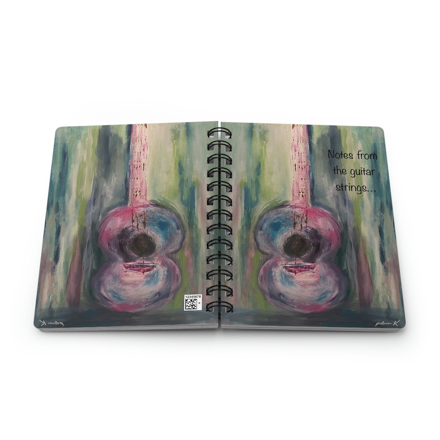 Spiral Bound Notebook: Notes from the Guitar Strings - Acoustic Guitar