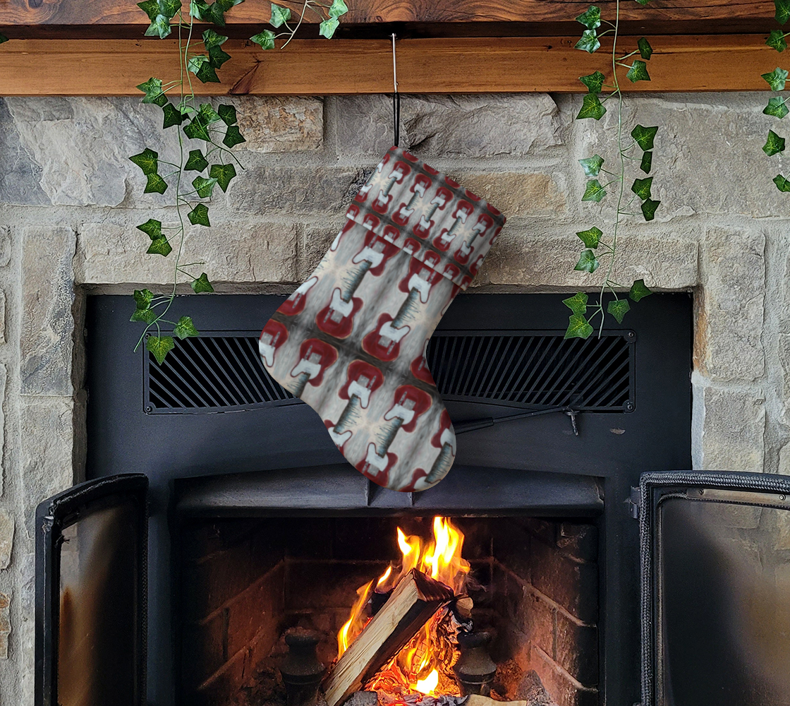 Holiday Christmas Stocking - Red Telecaster Guitars (HS-OMB/P2)