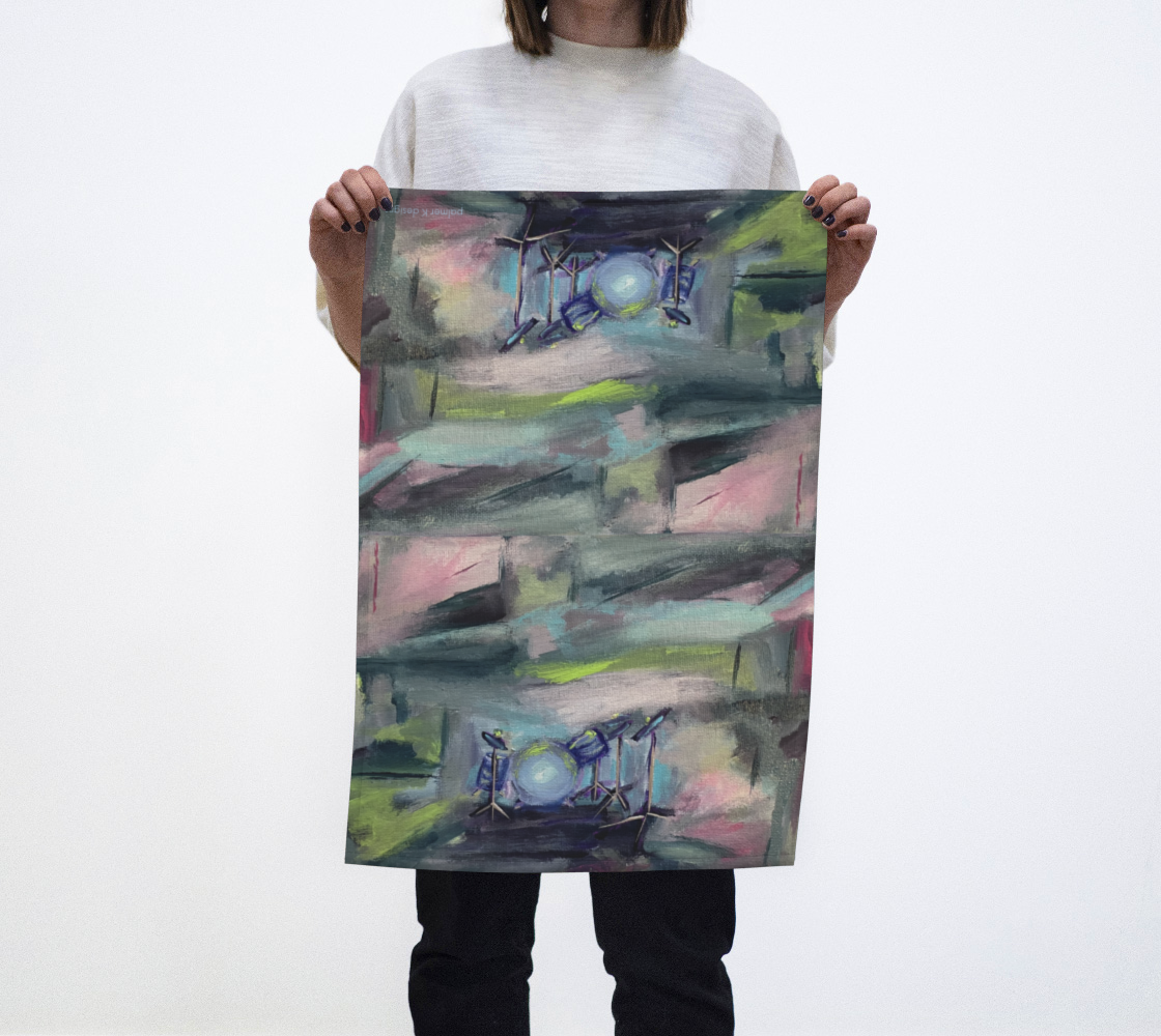 Tea Towel - Drums / Drum kit (TEA-C2R)