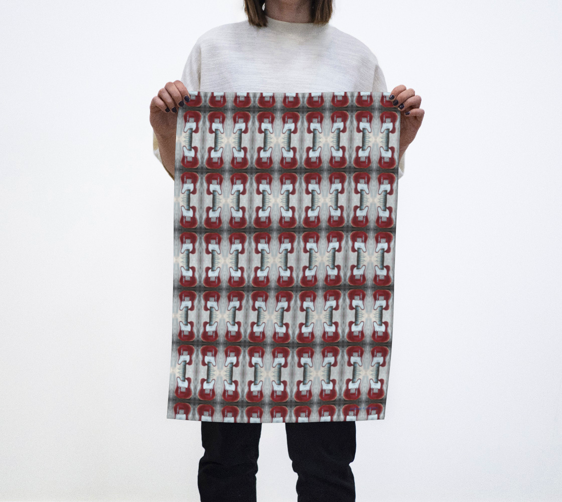 Tea Towel - Red Telecaster Guitars (OMB/P1)