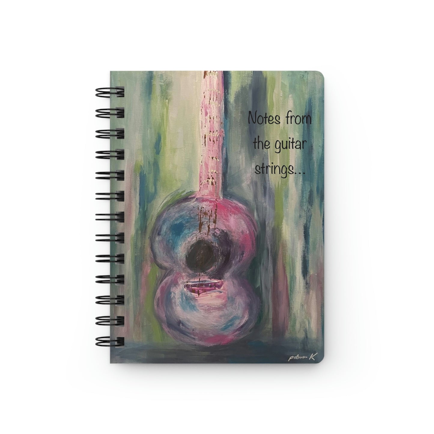 Spiral Bound Notebook: Notes from the Guitar Strings - Acoustic Guitar